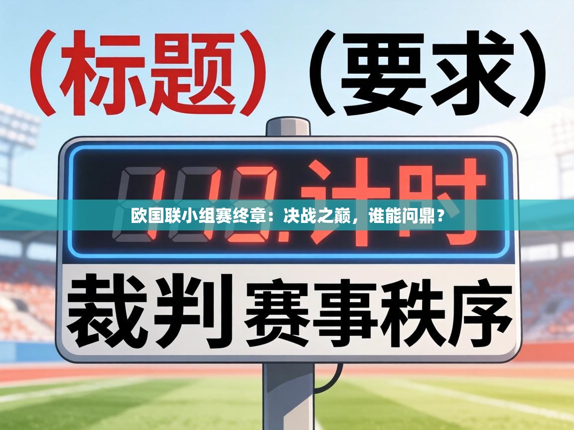 欧国联小组赛终章:决战之巅,谁能问鼎? 第1张